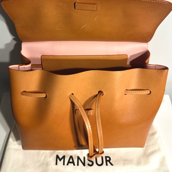 Mansur Gavriel Lady Bag- Regular Size, Camel Colour - Picture 3 of 13